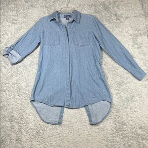 Casual Light Blue Button Down Shirt